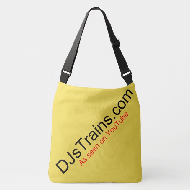 DJsTrains.com Logo Cross-body Tote (Front)