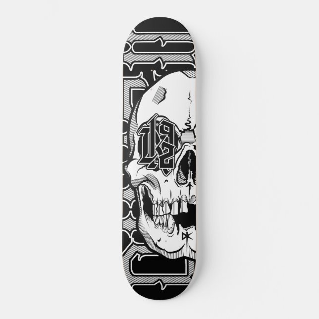 DK92 Skull - Skateboard (Front)