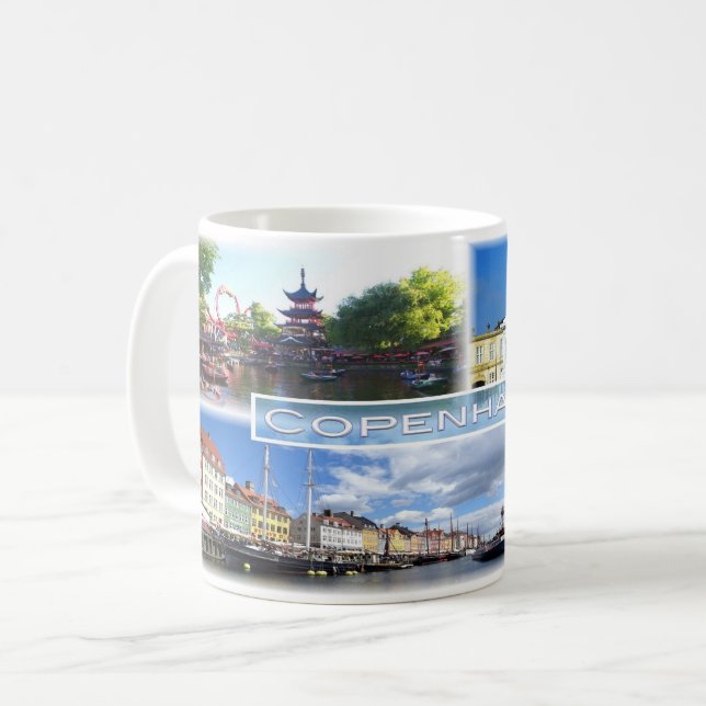 DK Copenhagen - Tivoli Garden - Amalienborg County Coffee Mug (Front Left)