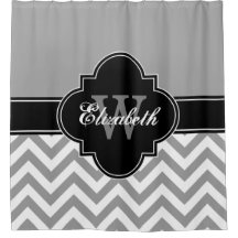 Dk Grey Wht LG Chevron Black 1ICBR Name Monogram