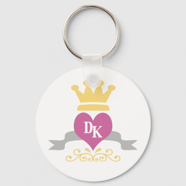 DK Heart Logo Keychain (Front)