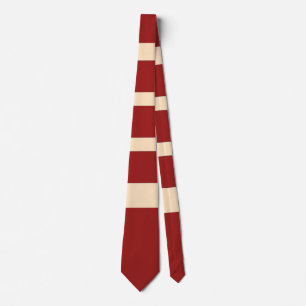 Dk Red + Creme Stripes Tie
