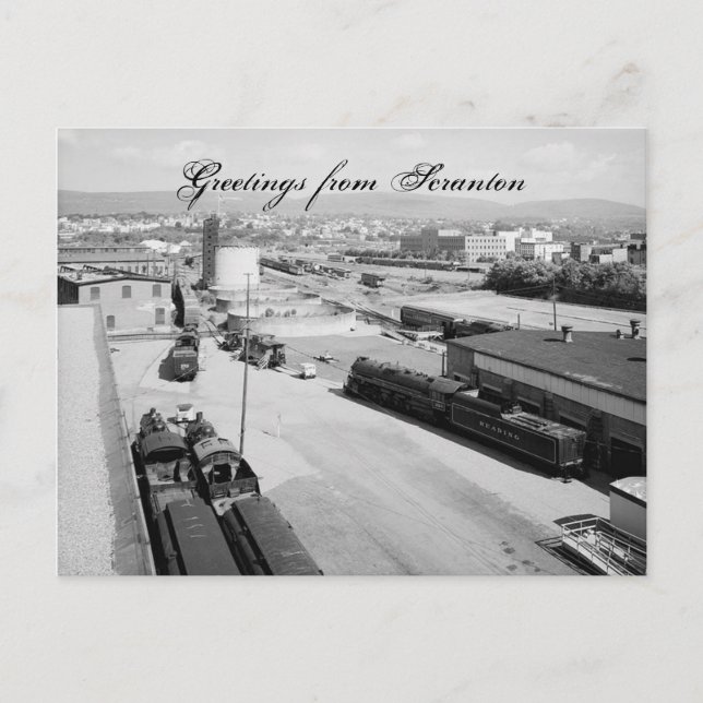 DL & W RR Scranton Pa. Postcard (Front)