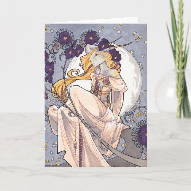 Dlane At Dusk Blank Greeting Card (Front)