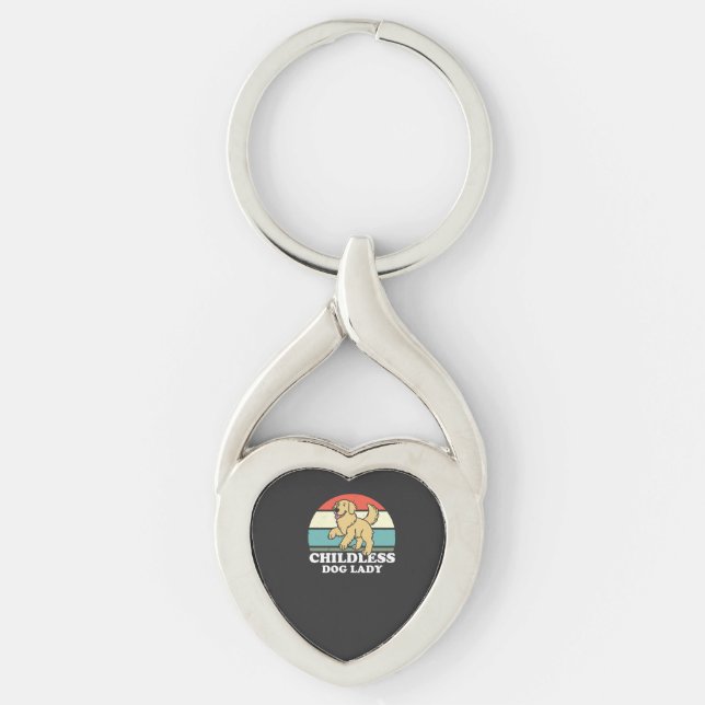 dless Dog Lady Keychain (Front)