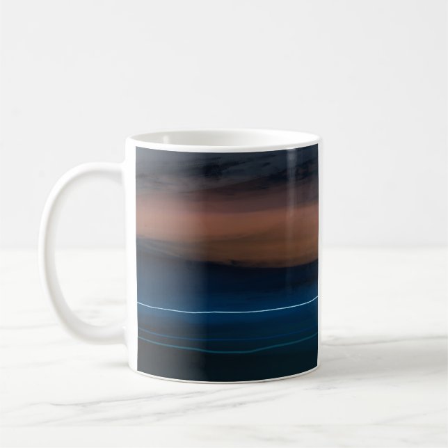 DM-2023-NFT-00267 "Sunset over Woolacombe Beach" Coffee Mug (Left)