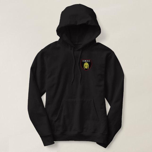 DMDC Detectorists Badge - Distressed  Hoodie (Design Front)