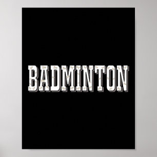 Dminton Player Birdie Shuttle Smash Poster