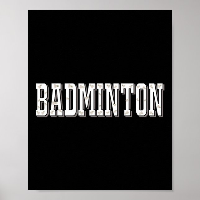 Dminton Player Birdie Shuttle Smash  Poster (Front)