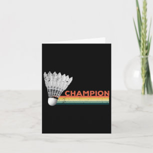 Dminton Player Champion  Card