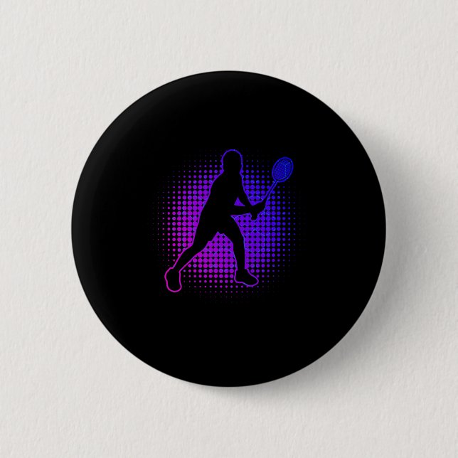 Dminton Player Dminton Women's Squash Shuttle  2 Inch Round Button (Front)
