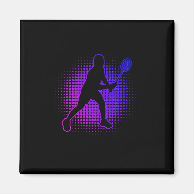 Dminton Player Dminton Women's Squash Shuttle  Magnet (Front)