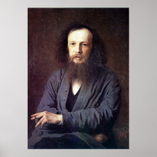 Dmitri Ivanovich Mendeleev by Ivan Kramskoy Poster
