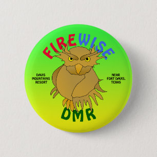 DMR Firewise Owl buttons & more (green)