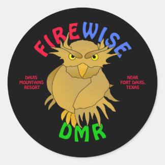 DMR Firewise Owl Stickers & more (black)