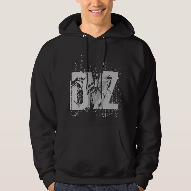 DMZ (in Black) Hoodie (Front)