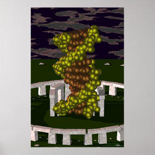 DNA at Stonehenge Poster