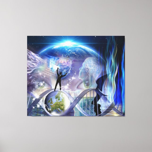 DNA Awakening design Canvas Print (Front)
