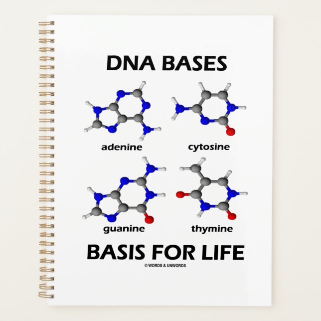 DNA Bases Basis For Life Molecular Structure Planner (Front)
