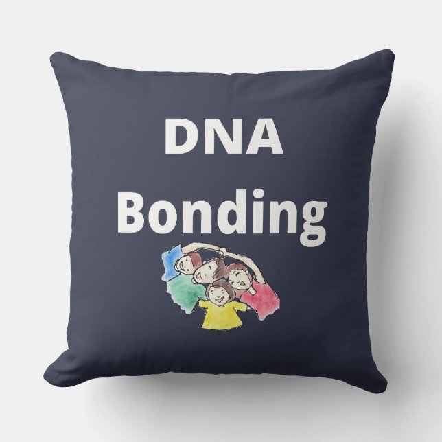 DNA Bonding Throw Pillow (Front)