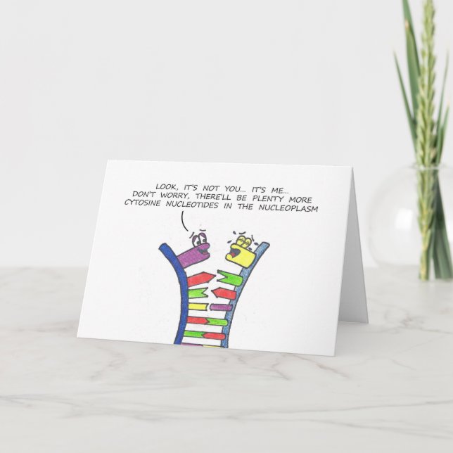DNA Break-Up - Greeting Cards (Front)