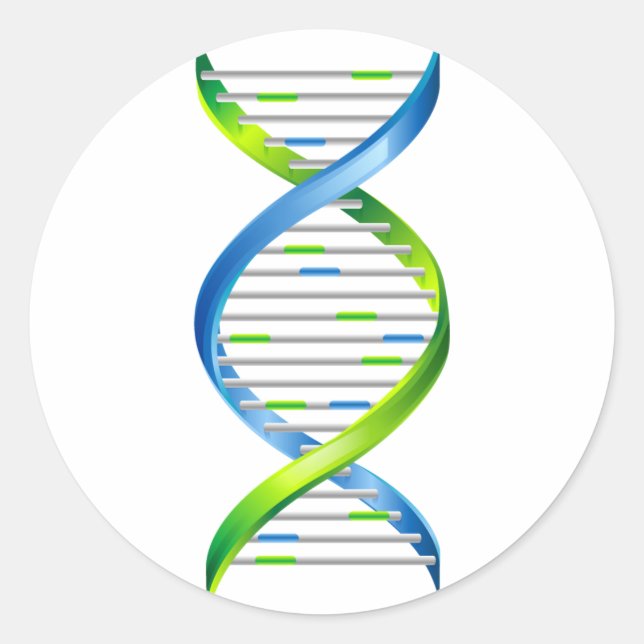 DNA CLASSIC ROUND STICKER (Front)