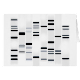 DNA Code Art Black on White