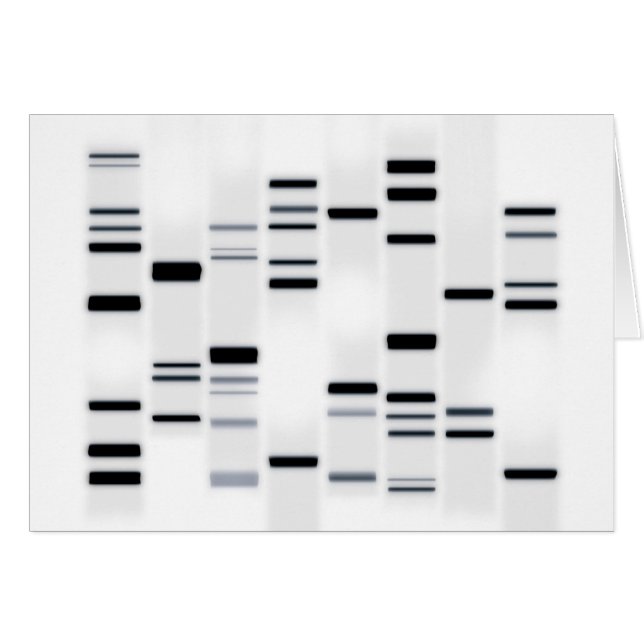 DNA Code Art Black on White (Front Horizontal)