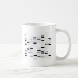DNA Code Art Black on White Coffee Mug