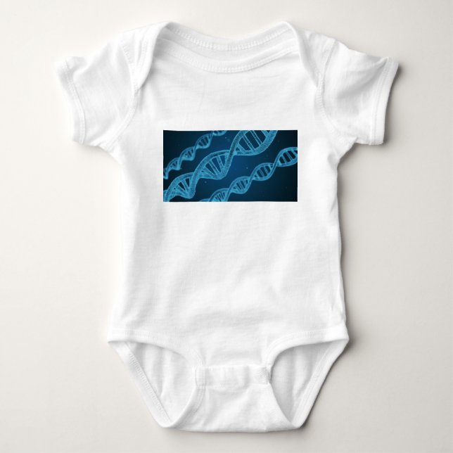 DNA Double Helix Baby Bodysuit (Front)