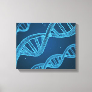 DNA Double Helix Canvas Print