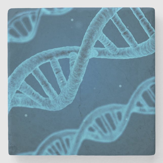 DNA Double Helix Stone Coaster (Front)