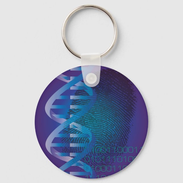 DNA fingerprint Keychain (Front)
