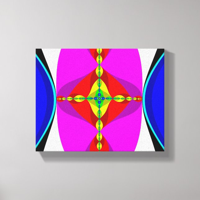 DNA - Fractal Art Canvas Print (Front)