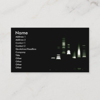 DNA Gel Electrophoresis Business Card