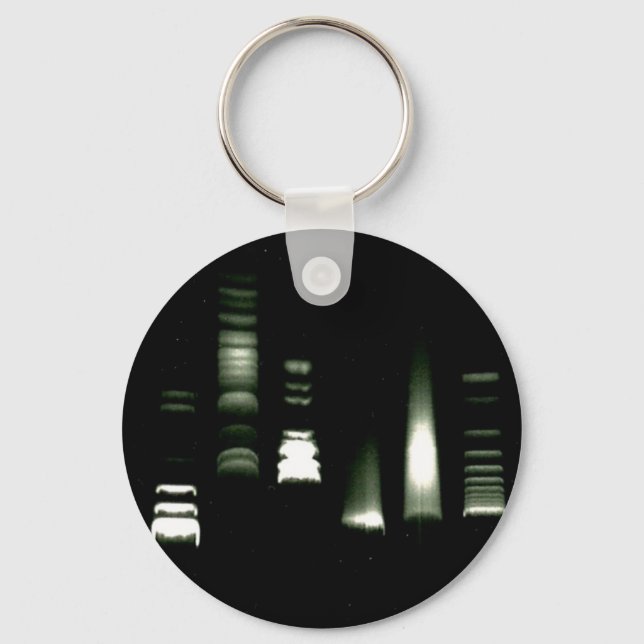 DNA Gel Electrophoresis Keychain (Front)