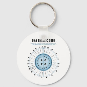 DNA Genetic Code Chart Keychain