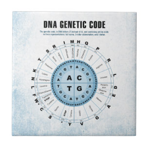 DNA Genetic Code Chart Tile
