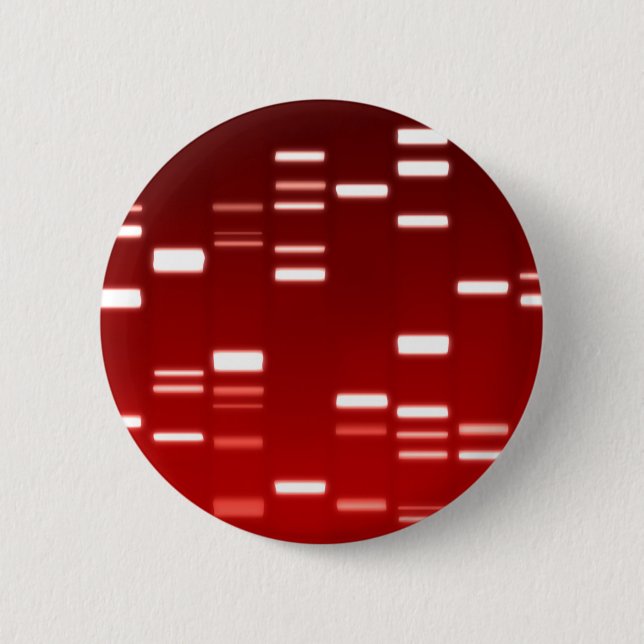 DNA Genetic Code Red 2 Inch Round Button (Front)
