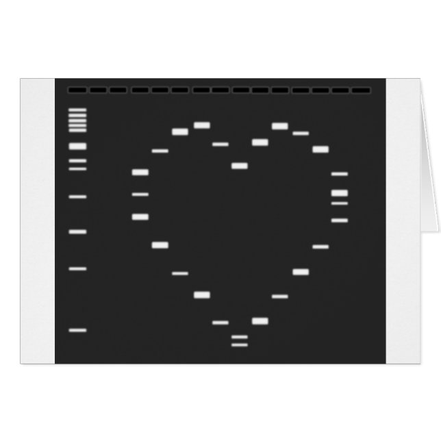 DNA heart on agarose gel (Front Horizontal)