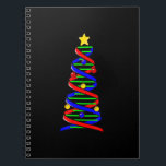 DNA Helix Christmas Tree Life Science Biology Notebook<br><div class="desc">DNA Helix Christmas Tree Life Science Biology</div>