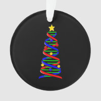 DNA Helix Christmas Tree Life Science Biology