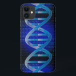 DNA ID Blue Science iPhone 11 Case<br><div class="desc">DNA ID PHONE CASE. Cool,  trendy and fun science inspired phone case designed as a gift for all scientists,  science teachers,  science students,  in short,  any science geek in your life (and that includes you)! Designed by Science Geekness© at http://www.zazzle.com/sciencegeekness*</div>