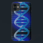 DNA ID Blue Science iPhone 11 Case<br><div class="desc">DNA ID PHONE CASE. Cool,  trendy and fun science inspired phone case designed as a gift for all scientists,  science teachers,  science students,  in short,  any science geek in your life (and that includes you)! Designed by Science Geekness© at http://www.zazzle.com/sciencegeekness*</div>