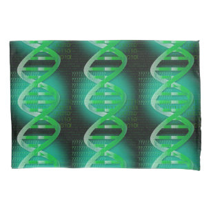 DNA ID Green Pillowcase