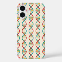 DNA Mid Century Modern STEM Biology Stripe cream