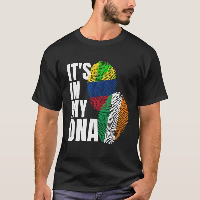 DNA Mix Flag Heritage T Shirt (Front)