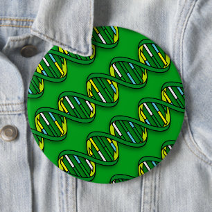 DNA pattern 6 Inch Round Button