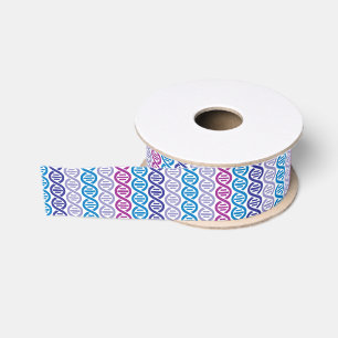 DNA Pattern Grosgrain Ribbon