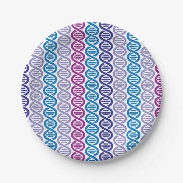 DNA Pattern Paper Plate (Front)